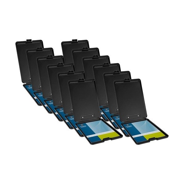 Business Source CLIPBOARD, STORAGE, PLASTC, BK, 12PK BSN37513CT - main